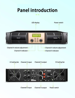 Amplificateur Audio de scène professionnel 2 canaux 250W 350W 500W 600W 800W 1100W 1300W 1500W Amplificateur