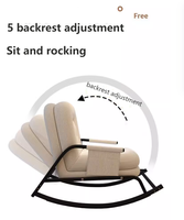Chaise paresseuse inclinable de ménage pour se détendre bébé enfants adulte coloré canapé inclinable simple chaise nordique moderne pour chambre à coucher hôtel