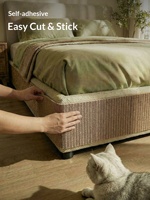 Tapis de griffage pour chat Bark, couverture de protection anti-griffures pour canapé et meubles, découpable, durable, autocollant mural en liège amusant