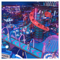 Parc d'aventure souple personnalisé Dream Catch de 800 m² pour enfants, grand labyrinthe, aire de jeux intérieure pour centre commercial