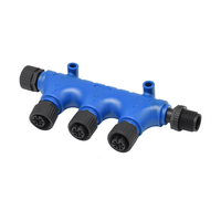 Adaptateur de prise automobile Diwei M12-5 Core NMEA2000T Type 3-8 voies, connecteur circulaire d'aviation, matériau de contact en cuivre, mâle, IP67, 4A