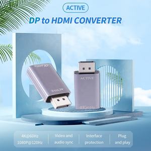 Convertidor <span class=keywords><strong>DP</strong></span> 1,2 macho a <span class=keywords><strong>HDMI</strong></span> 2,0 4K 60Hz 2K 165Hz 1080P 240Hz Adaptador compatible con tecnología ATI Eyefinity <span class=keywords><strong>DP</strong></span> a <span class=keywords><strong>HDMI</strong></span> - Product Image 2