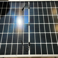 Panneau solaire bifacial haute efficacité 650W, monocristallin, demi-cellule, double vitrage, module PV pour système solaire