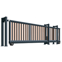 Aluminium Cantilever Gate Privacy Gates Systeem Automatische Elektrische Aluminium Oprit Glijdende Cantilever Poort