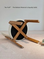 Chaise de salle à manger en bois massif au design nordique moderne JP, assise recouverte d'un coussin en tissu, chaise en bois de luxe pour salle à manger
