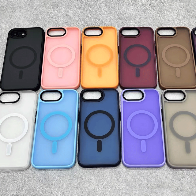 Hot Sale TPU PC Kickstand Shockproof Matte Phone Cover for iPhone 17 18 16E Magnetic Phone Cases for Iphone 16e