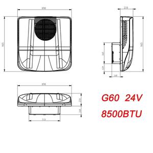 Pour Colku 24V électrique sur le toit AC unité de refroidissement climatiseur de camion robuste pour Scania R/G <span class=keywords><strong>série</strong></span> MB acteurs pour Volvo FH-nouveau - Product Image 5
