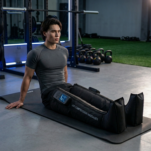 Professional Sequential Air Compression Boots Pneumatic Full Leg Massager with <b>Heat</b> Fast Recovery Boots for Athletes - Product Image 1