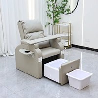 Fauteuil de pédicure électrique de luxe, réglable, avec bol en verre portable, pour salon de beauté, vente en gros directe usine