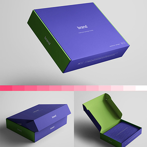 Venta al por mayor logotipo impreso personalizado sobres plegable caja de papel de regalo de cartón negro envío corrugado embalaje cajas de correo personalizado - Product Image 6