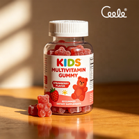 Bonbons Gommes Multivitaminés pour Enfants OEM/ODM Saveur Fraise en Forme d'Ours Favorisant la Croissance Saine et l'Apport Quotidien en Nutriments