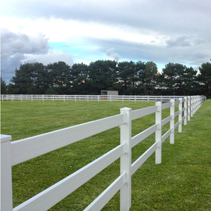 Clôtures en vinyle durable pour bétail, vente en gros, en vrac, clôture de 1,8 mètre pour sports et courses, anti-pourriture - Product Image 2