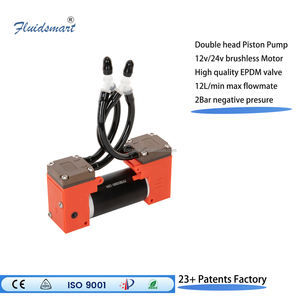 Muslimbrushless motor dc pompa per vuoto silenziosa senza olio mini pompa ad aria 12v in pompa a pistone a compressore parallelo - Product Image 2