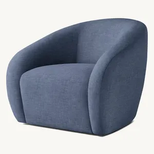 Oem 1970S ý hậu hiện đại Thiết kế sofa Set sang trọng nhà trang trí nội thất bộ Sofia da vải xoay ghế