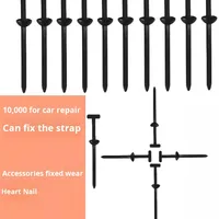 Self-locking Nylon Spline Drive Cable Ties with 20mm Length and 1mm Thickness for Automobiles Fastener