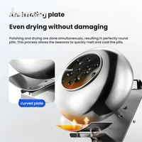 Nouvelle machine à enrober le chocolat de 300 mm de diamètre, capacité de 1 à 4 kg, haute productivité, avec fonction de chauffage et de séchage
