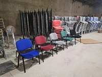 Chaise de bureau en maille commerciale moderne pour meubles de maison pour conférence bureau réunion salle de formation chaise empilable