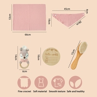 Lot de Cadeaux Souvenirs Bébé Naissance Peluches Animaux Amigurumi en Coton Fait Main Articles de Crochets Fournitures Peluches Porte-Clés Nouveau-Né