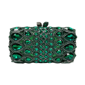 Brilliant Droplet Crystals Evening Bag for Women Rhinestones Clutch <b>Purse</b> Chain Handbag for Night Out Sexy Dress - Product Image 3