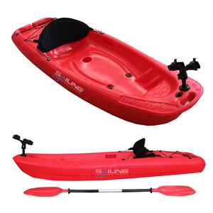 Pequeño joven se sienta en Top Wave Kayak Niños Canoa Barco termoformado de plástico duro para la venta - Product Image 2
