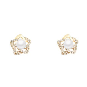 <span class=keywords><strong>Orecchini</strong></span> a Perno <span class=keywords><strong>con</strong></span> Perla e Rosa alla Moda <span class=keywords><strong>con</strong></span> Diamante, <span class=keywords><strong>Orecchini</strong></span> di Alta Qualità Versatili ed Esagerati per Donne - Product Image 5