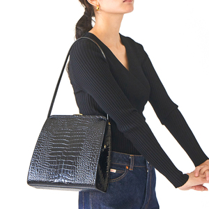 Mayorista fábrica textura personalizada mujeres bandolera cocodrilo hecho a mano patrón bolso - Product Image 1