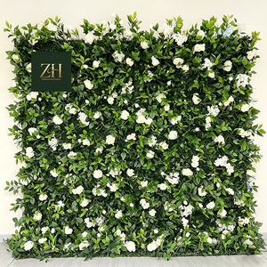 Parete Verde Artificiale 5D Personalizzata, Realistica, Floreale, in Seta, Stile Milano, 2,4m x 2,4m, per Hotel - Product Image 2