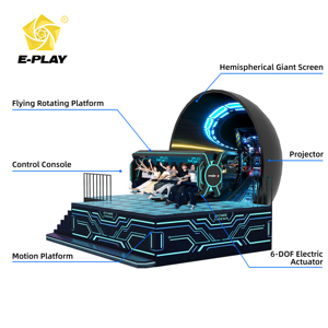 Cinéma VR Eplay <span class=keywords><strong>DreamWorks</strong></span>, théâtre volant en dôme, personnalisation de 8 à 32 sièges, équipement VR 3D 9D, écran sphérique intérieur - Product Image 3