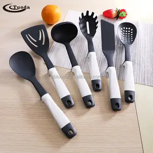 Factory Food Grade Heat Resistant Kitchen Slotted Nylon Ladle Turner Set Of Cooking Utensils