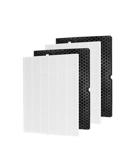 Filtres de remplacement pour <span class=keywords><strong>purificateur</strong></span> d'air <span class=keywords><strong>Winix</strong></span> 55002, lot de 2, comprenant des préfiltres à charbon actif HEPA H13 116130 pour camping-car et usage domestique - Product Image 2