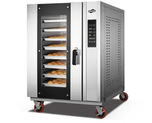 High quality 8 trays rotary rack oven gas bakery oven bakery making machine good prices baking gas ovens