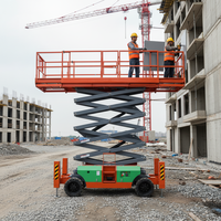 Platform Kerja Udara 12m All Terrain Scissor Lift Bertenaga Diesel 4WD untuk Medan Kasar, Kapasitas 450kg, Bersertifikasi GS/CE untuk Medan Berlumpur