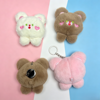Broche en peluche ours à deux pattes, personnalisée à partir d'illustration, vente en gros, pendentif DIY, pince à cheveux, accessoire vestimentaire, pièces d'ornement