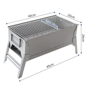 Parrilla portátil de carbón vegetal Butterfly Roasted Fragrance de 40 cm, plegable, para exteriores, para 3-5 personas - Product Image 1