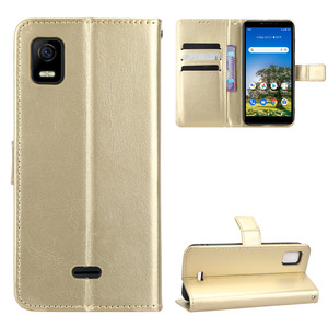Nouvel étui en cuir PU avec sangle de maintien pour Cricket AT&T <span class=keywords><strong>Calypso</strong></span> 3 (U328AA), étui de protection pour téléphone portable - Product Image 1