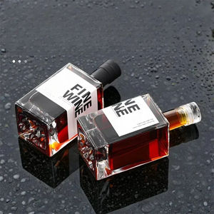 <span class=keywords><strong>Bouteille</strong></span> en verre carrée pour boissons <span class=keywords><strong>de</strong></span> 500 ml et 750 ml, transparente, pour liqueur, vin, whisky, spiritueux, vodka, café infusé à froid, pour distillerie - Product Image 4