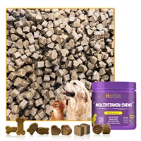 Compléments multivitaminés personnalisés OEM pour chiens et chats, riches en protéines, sans céréales, avec graines de lin, citrouille, glucosamine, pour la santé digestive, articulaire et immunitaire