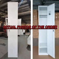 Casier de rangement métallique en acier avec serrure à 3 points pour usage professionnel en atelier