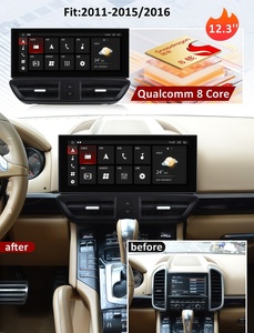 Autoradio Android avec écran tactile IPS de 12,3 pouces, lecteur multimédia vidéo pour Porsche Cayenne 2011-2016, <span class=keywords><strong>Carplay</strong></span>, navigation GPS - Product Image 3