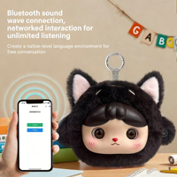 Ciondolo Interattivo AI Portatile Parlante, Bambola Animale Cartone Animato con WIFI per Altoparlante Educativo, 20cm, Unisex, per Bambini