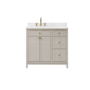 Gabinete de baño de fregadero de diseño de almacenamiento de madera maciza de gama alta - Product Image 4