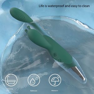 Vibrador de conejo de doble Motor al por mayor de fábrica para mujeres-Estimulador de clítoris de punto G fuerte masajeador de adultos recargable a prueba de agua - Product Image 4