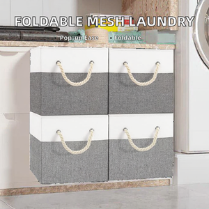 Cestas de Lavandería Plegables Rectangulares Modernas con Bolsa de Almacenamiento Extraíble y Asa (Contenedor de Alimentos con Capacidad de 1-3L) - Product Image 2