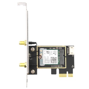 ราคาโรงงาน 3000Mbps 2.4GHz & 5.8GHz เสาอากาศ 6dBi <span class=keywords><strong>Wifi</strong></span> <span class=keywords><strong>6</strong></span> <span class=keywords><strong>AX200</strong></span> PCIE 2 in 1 BT5.2 การ์ด <span class=keywords><strong>Wifi</strong></span> PCIE สำหรับพีซี - Product Image 3