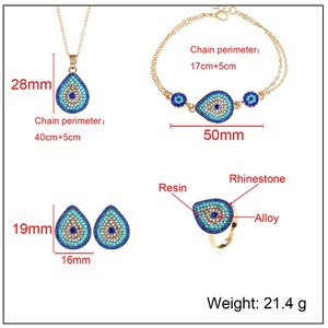 MOT2019005D Moyamiya Frida <span class=keywords><strong>Kahlo</strong></span> Ojo turco Bisuteria collar de la joyería Miyuki pendiente pulseras conjunto de joyas - Product Image 5