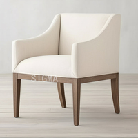 Ensemble de table en bois de chêne minimaliste de qualité supérieure pour appartements et villas haut de gamme avec chaises de salle à manger rembourrées souples