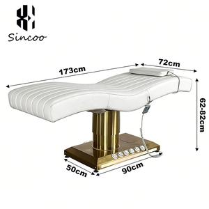 Modern Luxury Custom Colors Beauty Salon Facial Spa Bed <b>Adjustable</b> Curved Eyelash Bed 3 Motor Electric Eyebrow Lash Beauty Bed - Product Image 5