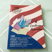 Carpeta de Archivos Simple de Papel de 150 g/m², 4 Colores, Tamaño 32*24 cm, para el Hogar, Oficina, Escuela, Accesorios para Carpetas de Archivos