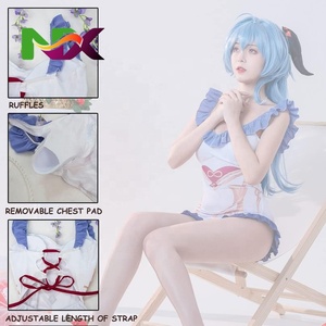 Traje de Baño <span class=keywords><strong>Ganyu</strong></span> para Mujer, Traje de Baño Elástico, <span class=keywords><strong>Cosplay</strong></span> de Genshin Impact - Product Image 4
