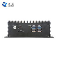 PC Industrial sin Ventilador de Amplio Rango de Temperatura, Pantalla Dual 4K HD DP, 8 USB, 2 COM, LAN Dual, 64GB, PC para Automatización Industrial